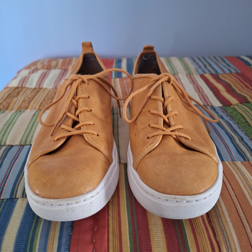 Final Price* Comfortiva Align Women's Tan Leather Lace-up Oxford Shoes Size 7.5
